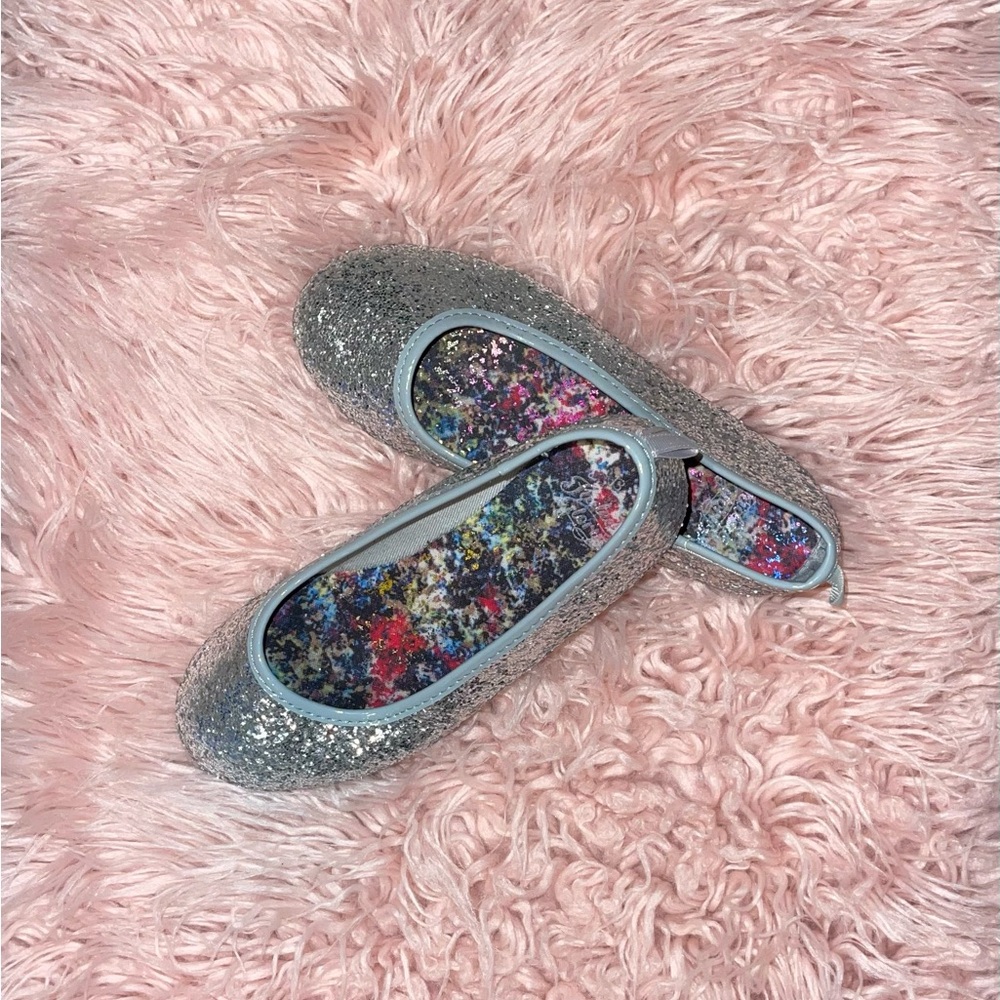 Sparkly Silver Kids Shoes